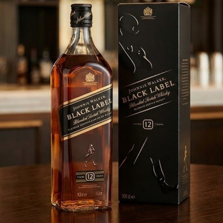 JOHNNIE WALKER BLACK LABEL 100 CL