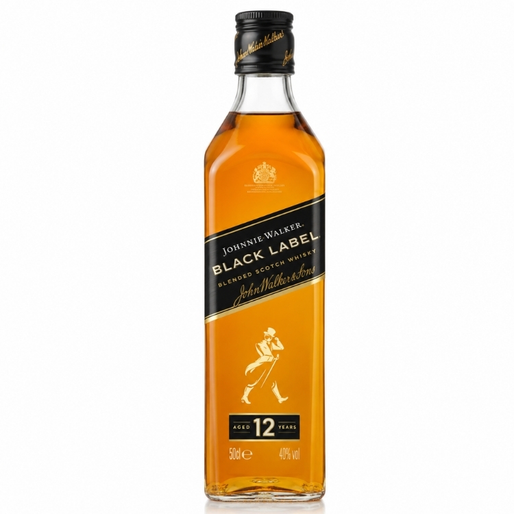 JOHNNIE WALKER BLACK LABEL 50 CL
