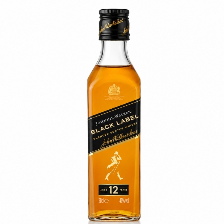 JOHNNIE WALKER BLACK LABEL 20 CL
